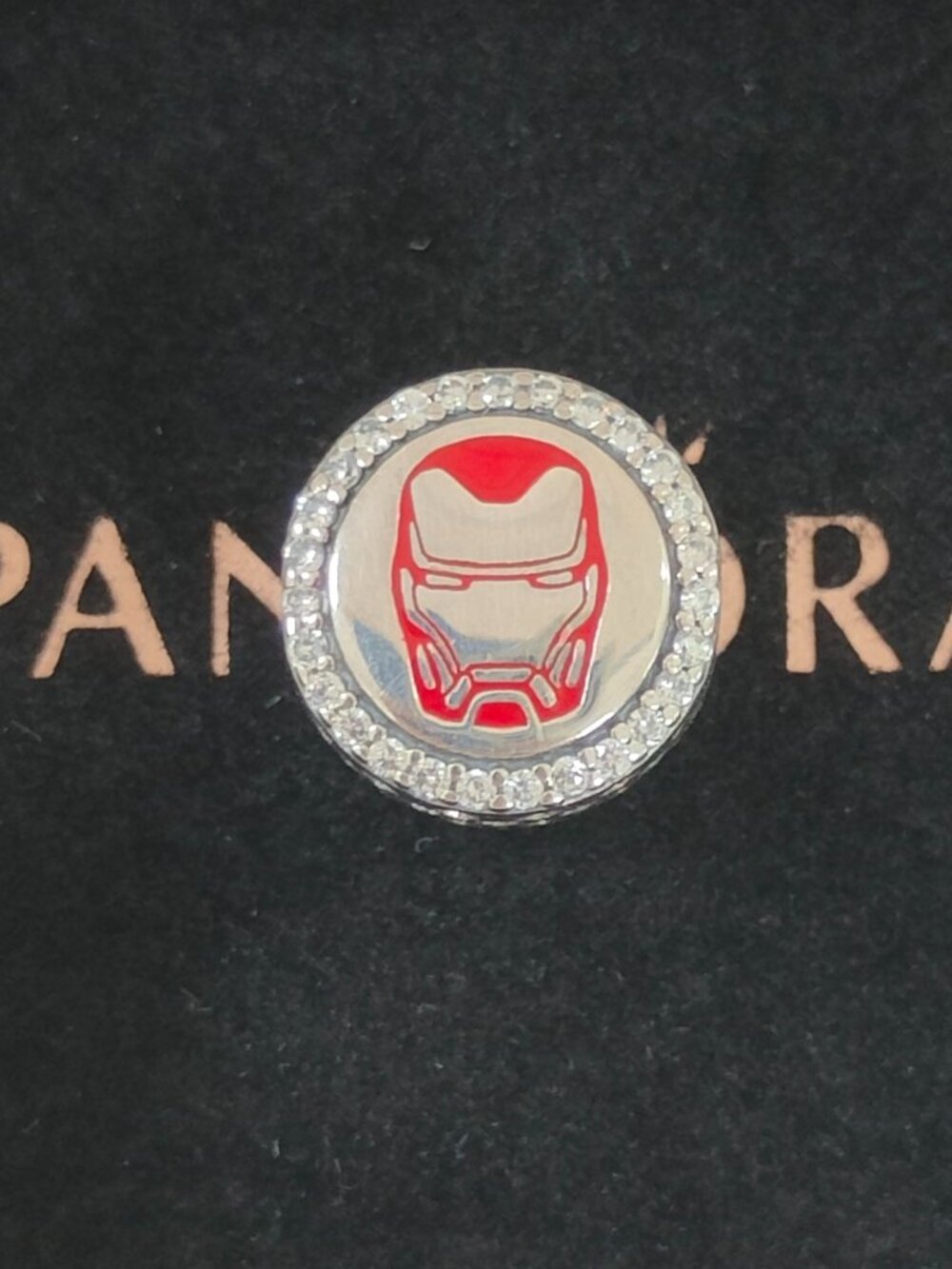 Pandora The Avengers Iron Man Charm Bead Button S925 ALE Pendant